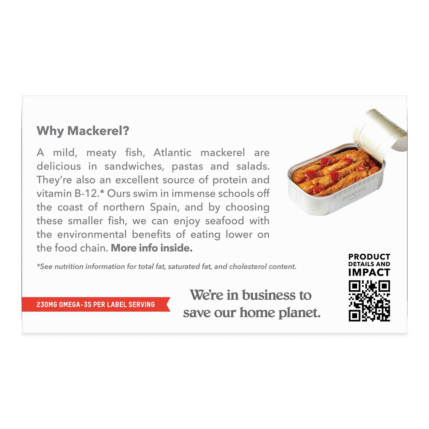 PATAGONIA Spanish Paprika Mackerel - Tinned Fish