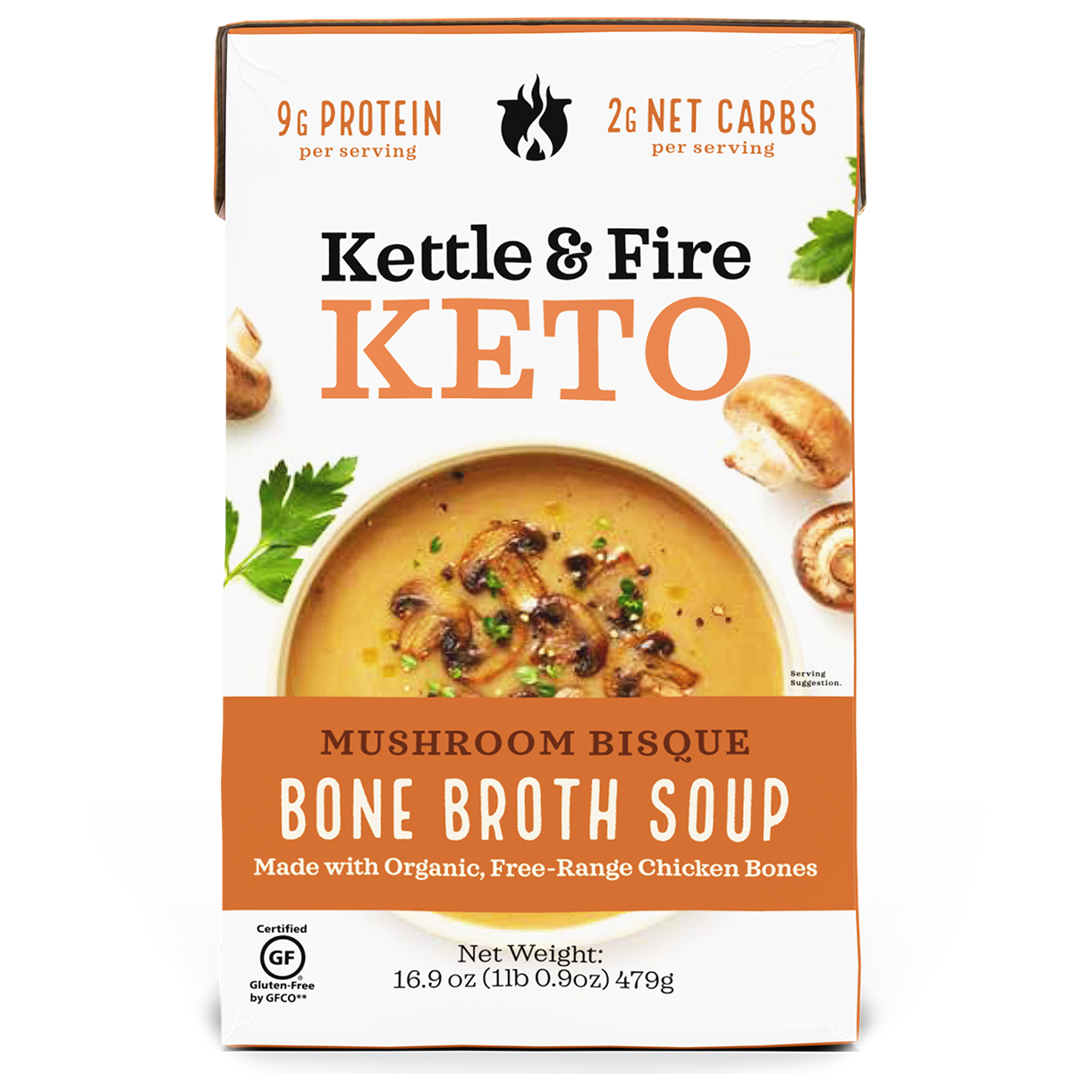 Mushroom Bisque Keto Soup 16.9oz