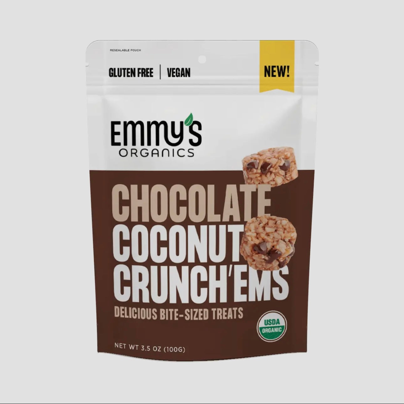 Emmy’s Organics Chocolate Coconut “Crunch-ems” 3.5 oz