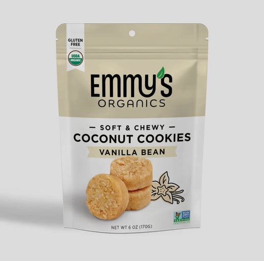 Emmy’s Organics Vanilla Bean Coconut Cookies - 6 oz