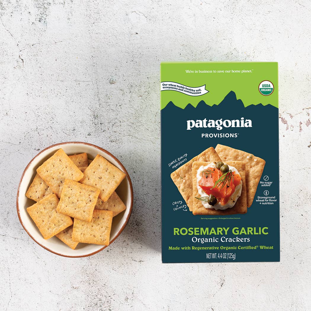 Organic Rosemary Garlic Crackers (4.4 oz box)