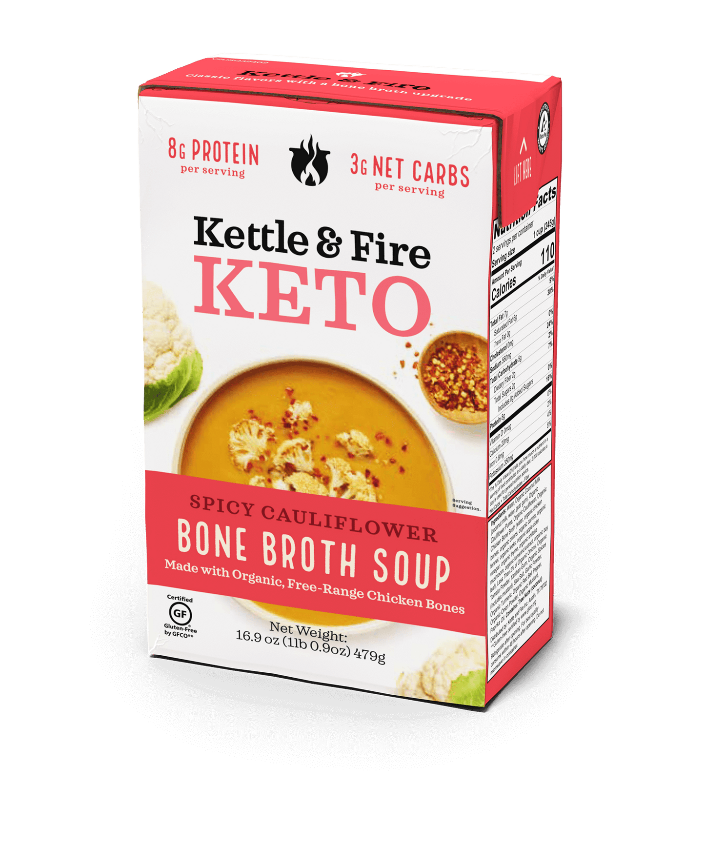 Spicy Cauliflower Keto Soup 16.9oz