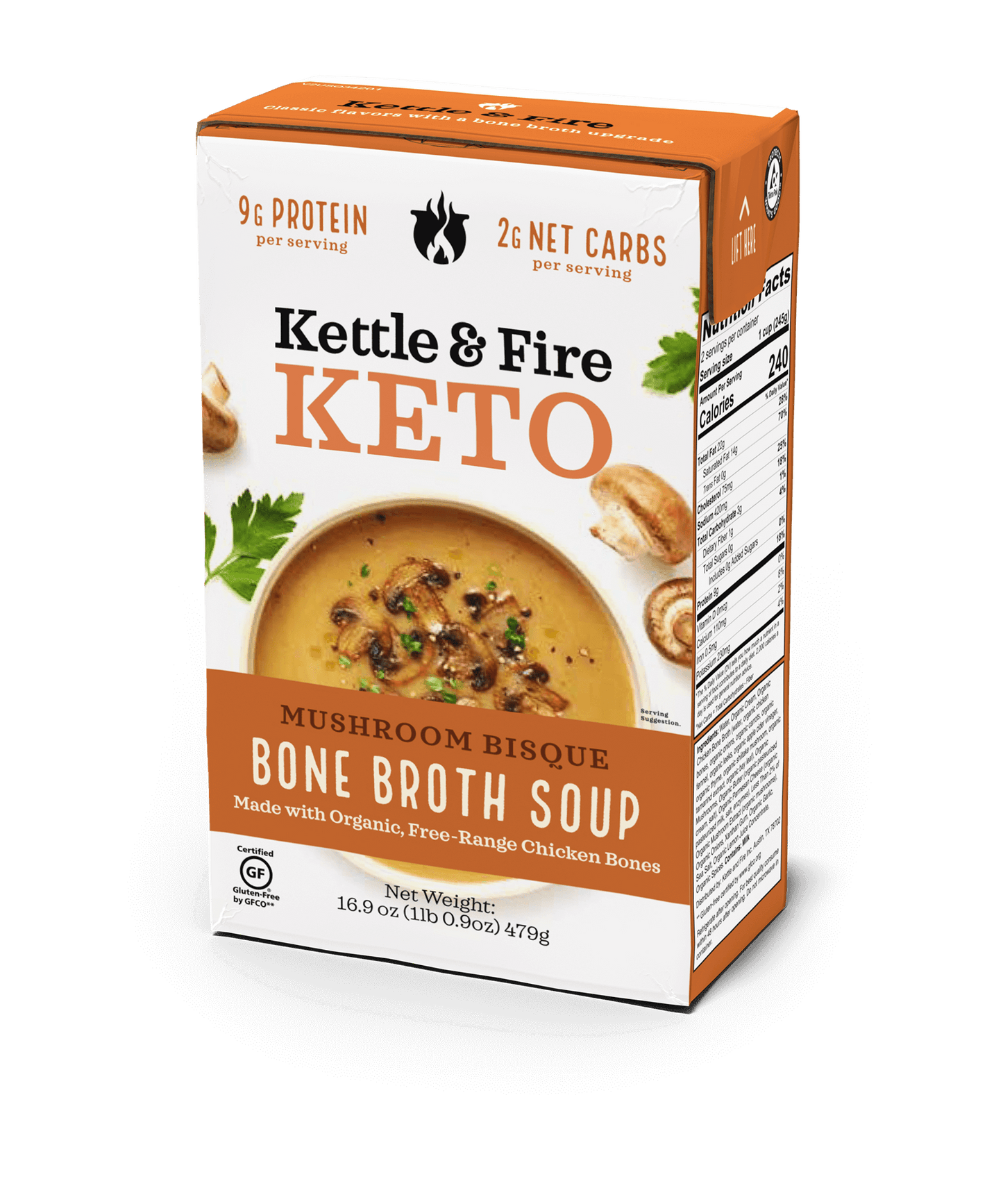 Mushroom Bisque Keto Soup 16.9oz