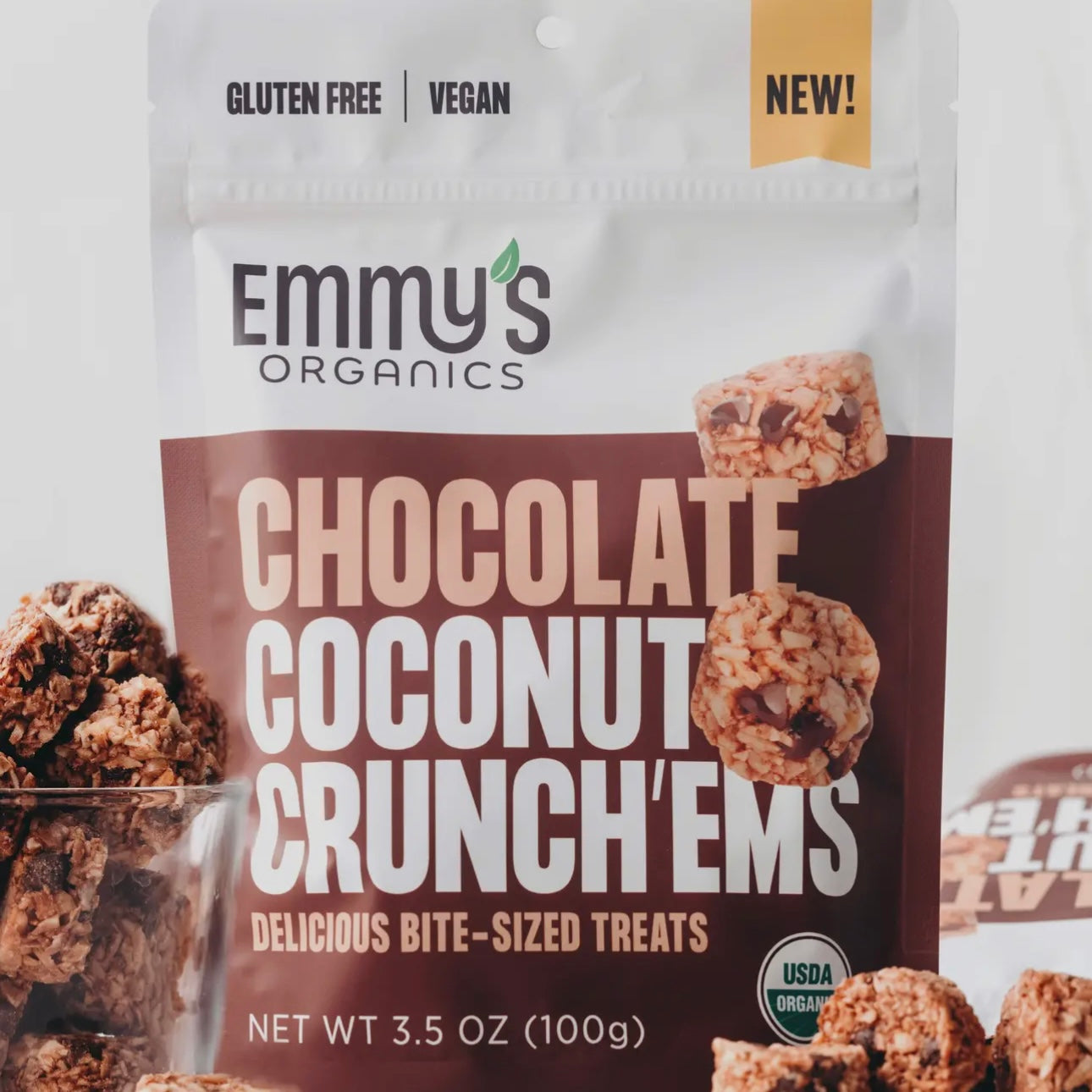 Emmy’s Organics Chocolate Coconut “Crunch-ems” 3.5 oz