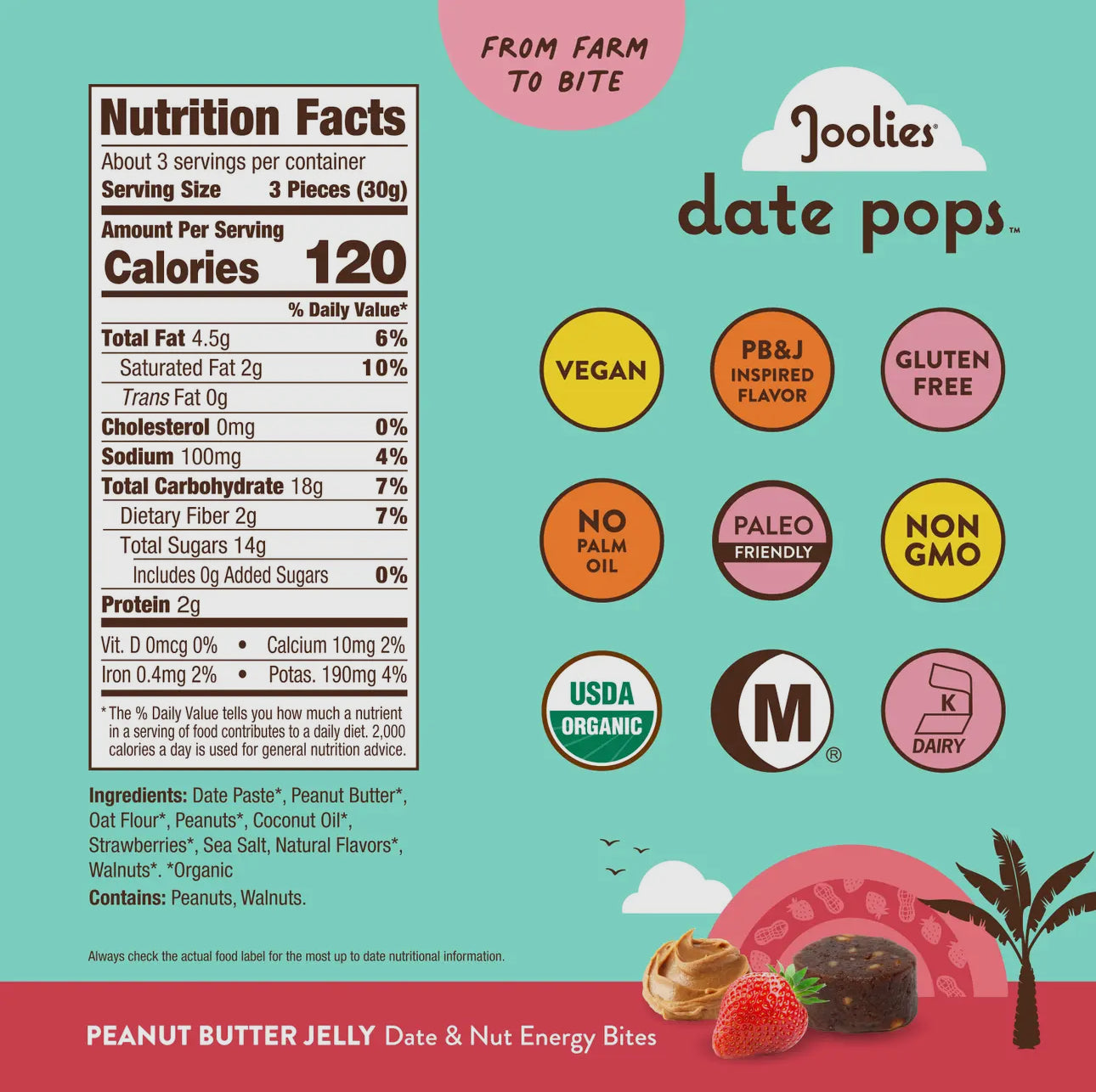 Joolie’s Date Pops- PB & J 3.5 oz