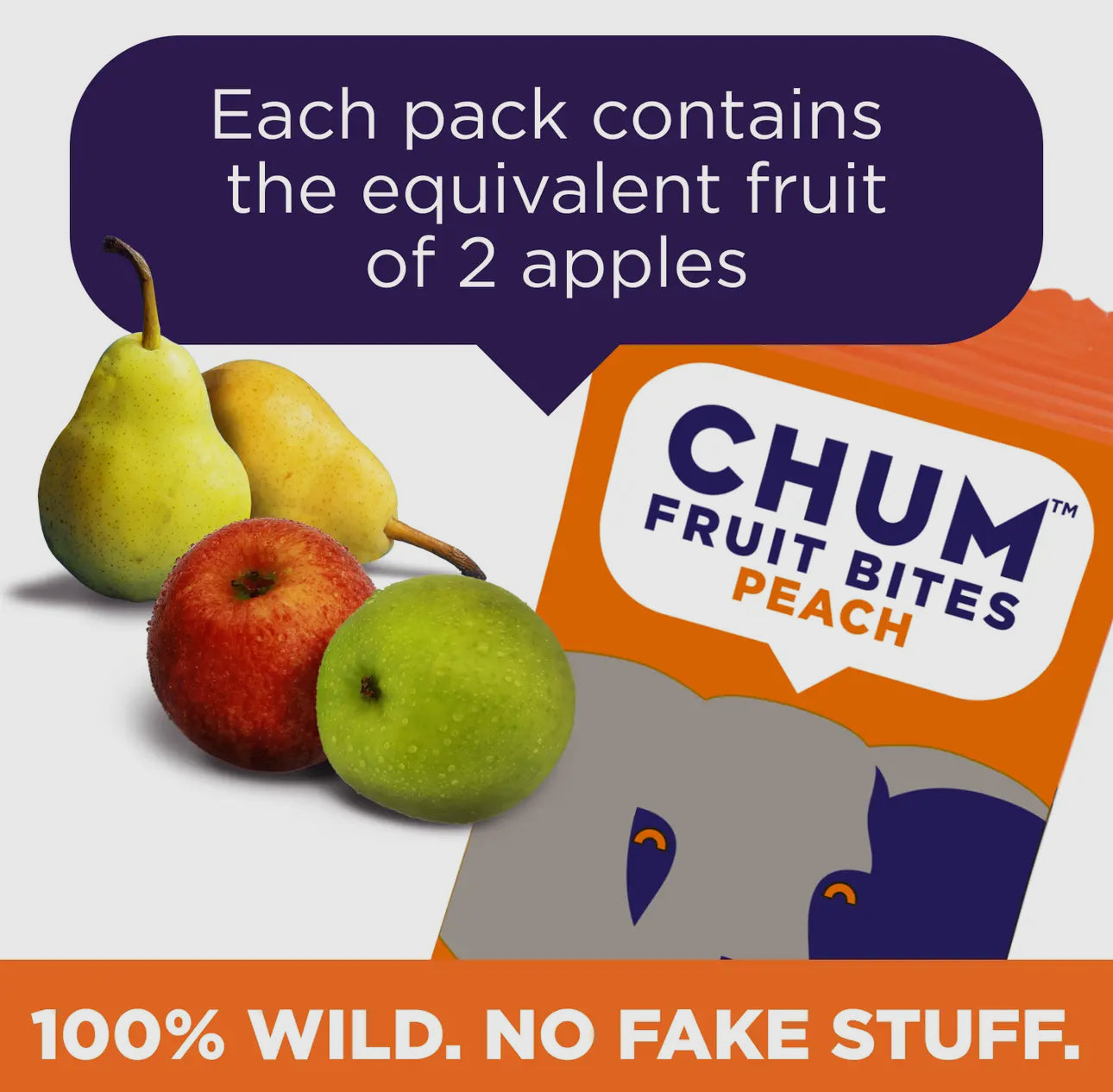 CHUMS Fruit Bites- Peach