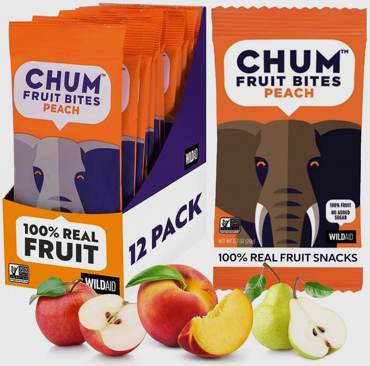 CHUMS Fruit Bites- Peach