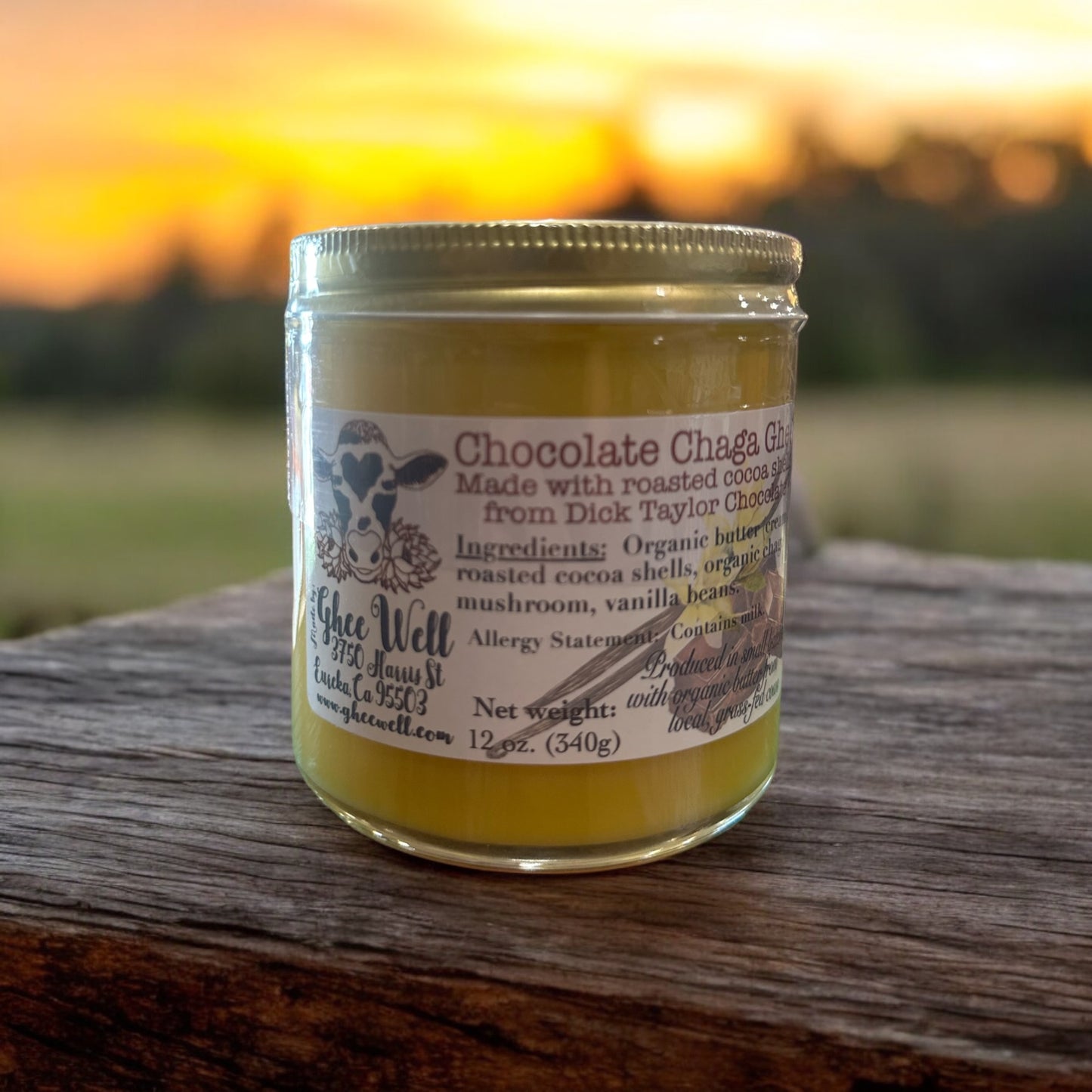 Ghee Well Grass-Fed Ghee Butter- Chocolate Chaga