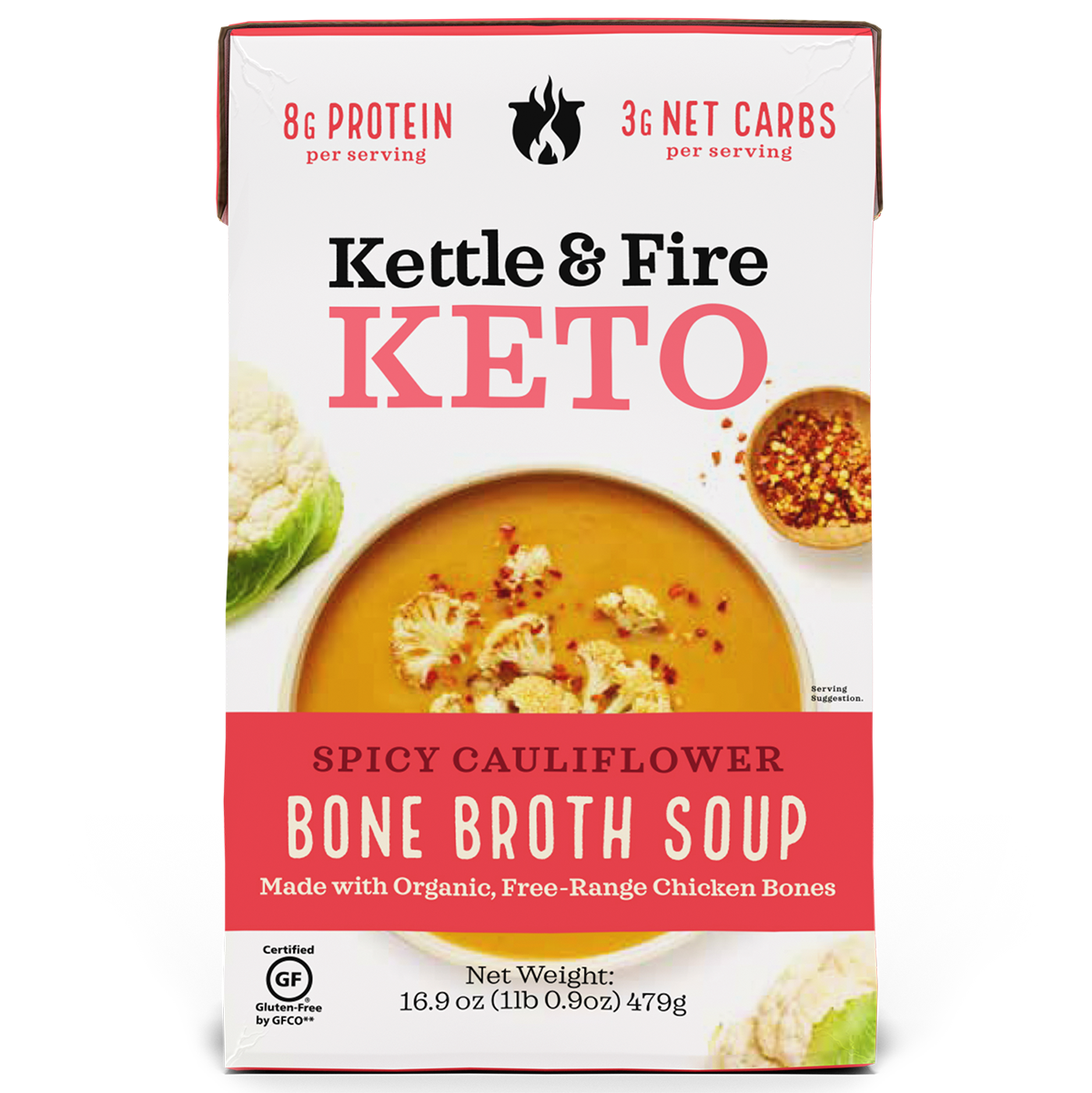 Spicy Cauliflower Keto Soup 16.9oz