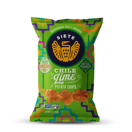 Siete Chile Lime Flavored Kettle Cooked Potato Chips 5.5oz