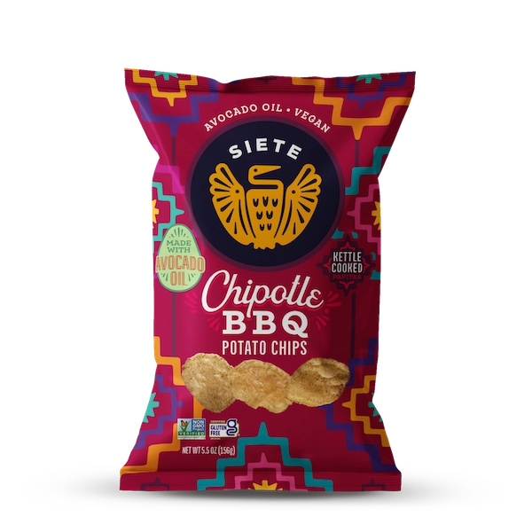 Siete Chipotle BBQ Flavored Kettle Cooked Potato Chips 5.5oz