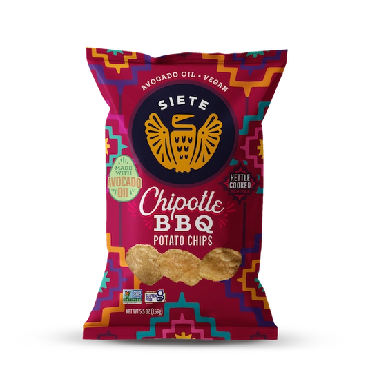 Siete Chipotle BBQ Flavored Kettle Cooked Potato Chips 5.5oz