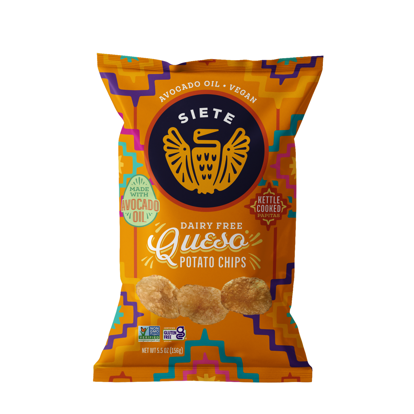 Siete Queso Flavored Kettle Cooked Potato Chips 5.5oz