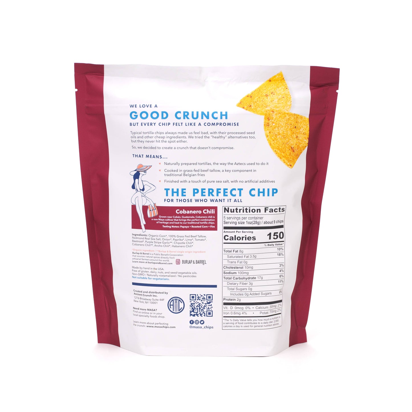 MASA Tortilla Chips - Mixed Flavors, 5oz Bag Case: 5oz / 20 / Mixed