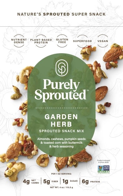 Purely Sprouted Garden Herb Sprouted Snack Mix