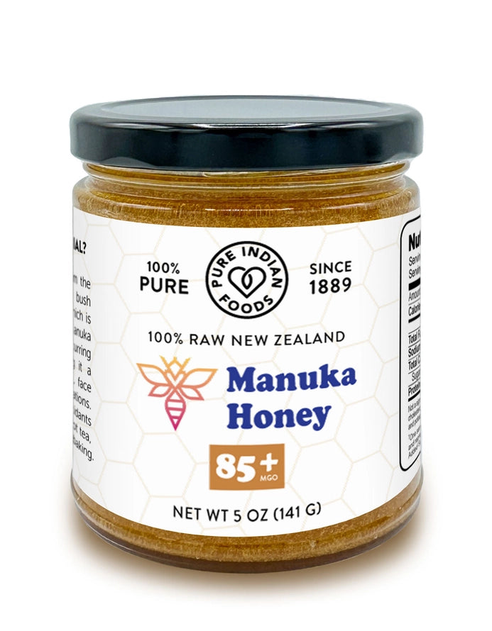 Pure Indian Foods Manuka Honey, 85+ Mgo Raw