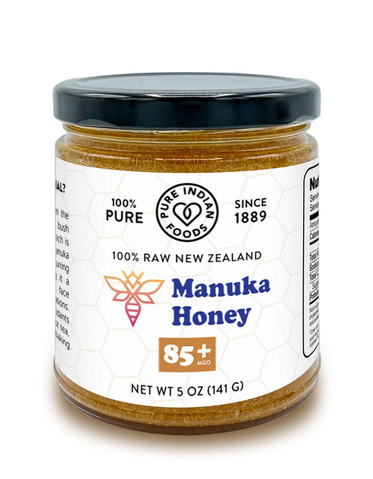 Pure Indian Foods Manuka Honey, 85+ Mgo Raw