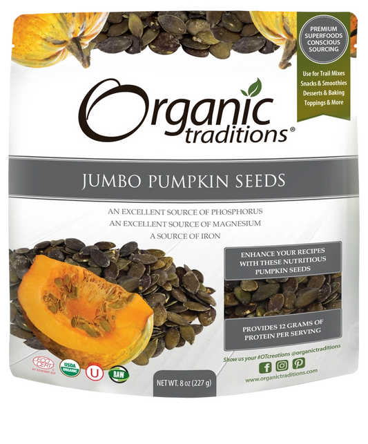 Organic Traditions Pumpkin Seeds 8oz